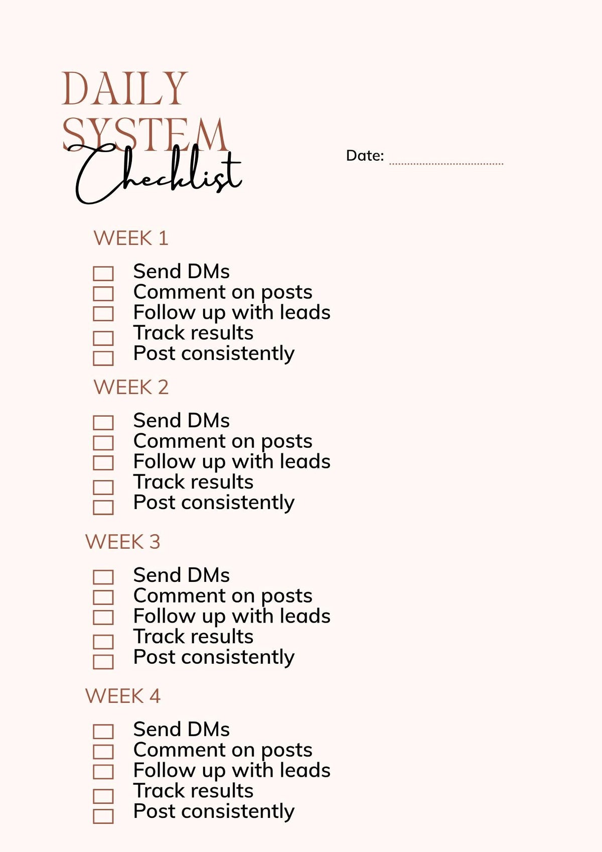 30-Day Lead Generation Action Plan