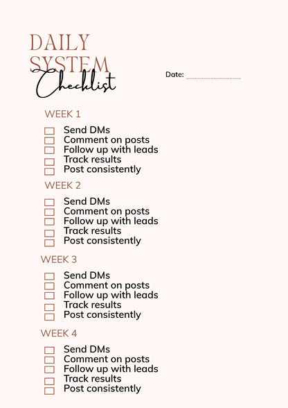 30-Day Lead Generation Action Plan